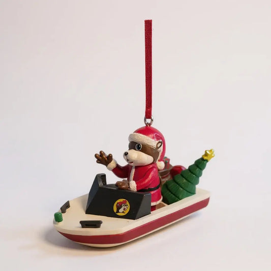 Buc-ee Boating Around Christmas Ornament Buc-ee's