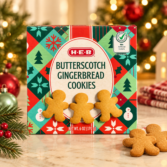 H-E-B Butterscotch Gingerbread Cookies