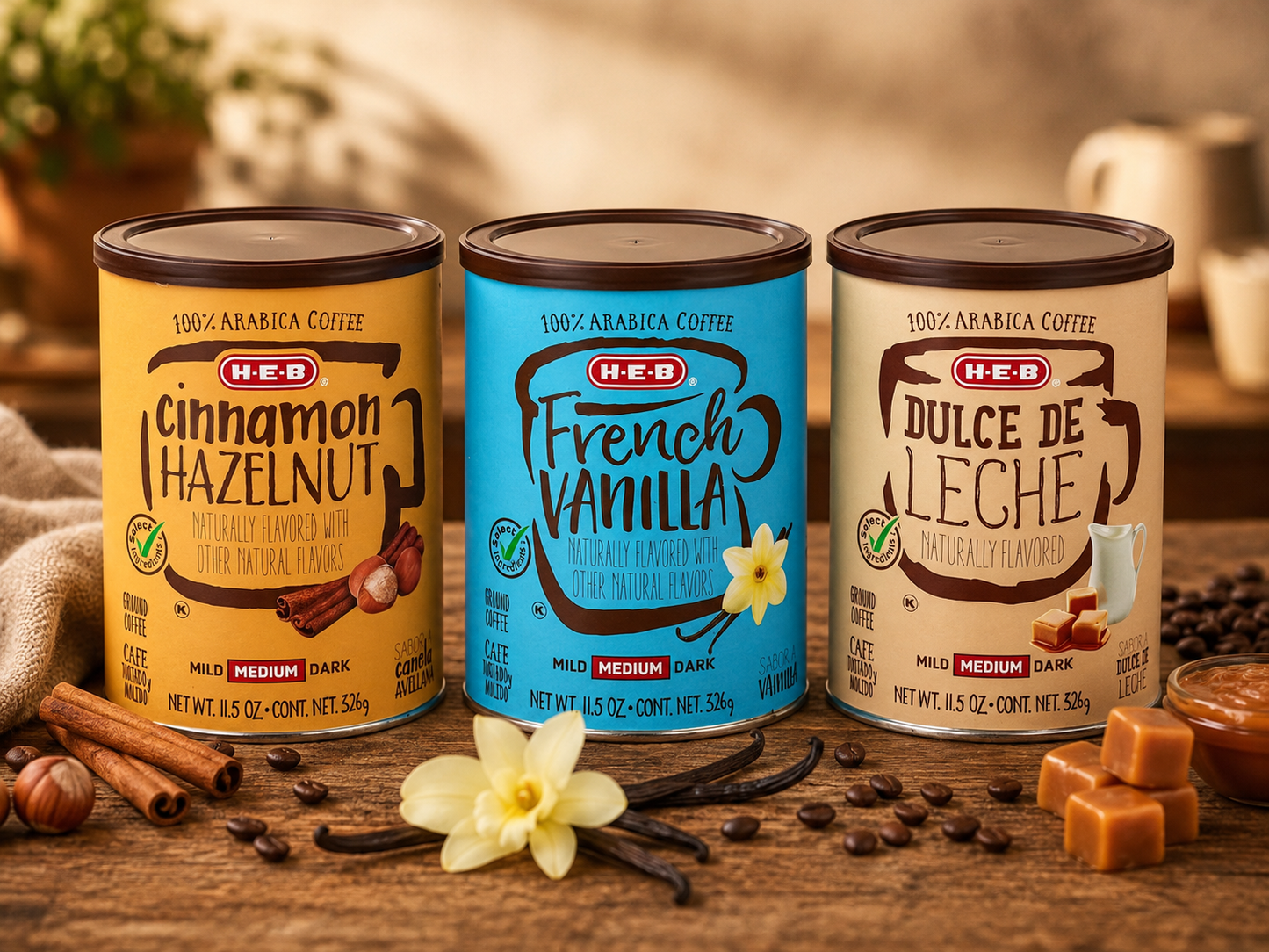 H‑E‑B  Medium Roast Ground Coffee Collection