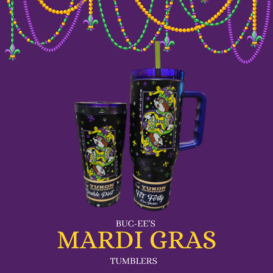 Buc-ee's  Mardi Gras Tumblers