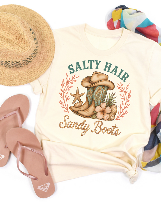 Salty Hair, Sandy Boots T-Shirt