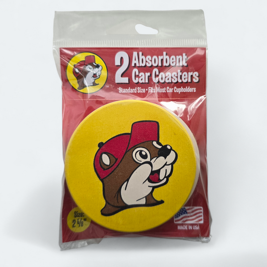 Buc-ee's Car Coasters - Set of 2