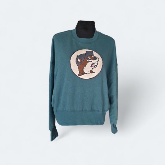 Buc-ee's OS Teal Sweatshirt