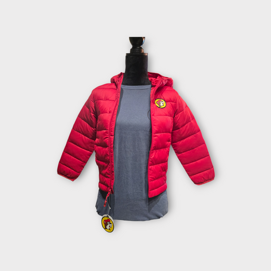 Buc-ee's Red Puffer Jacket - Kids