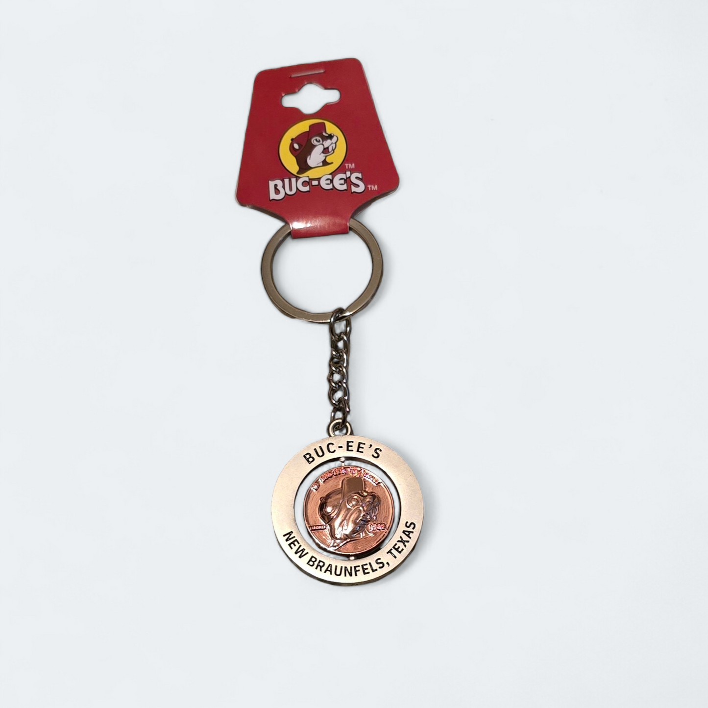 Buc-ee's New Braunfels, TX Spinner Keychain