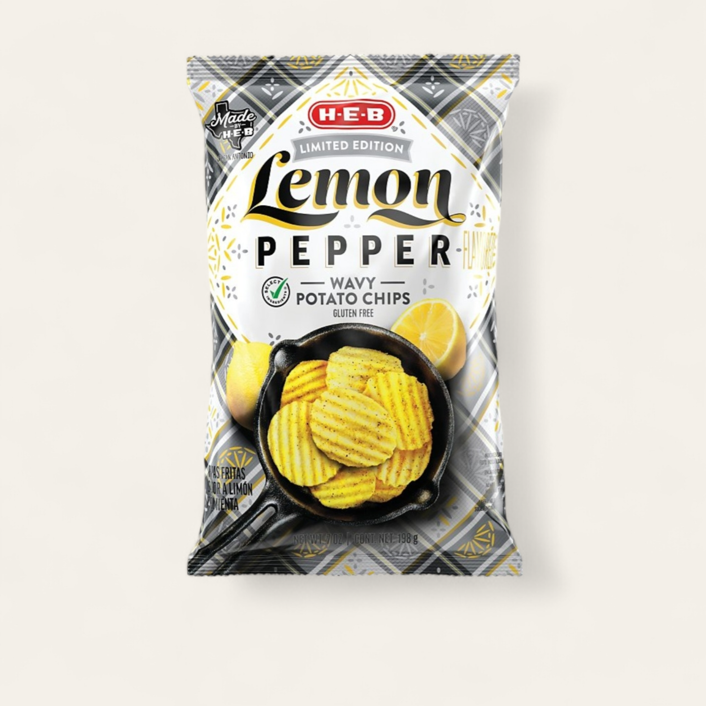 H-E-B Lemon Pepper Potato Chips