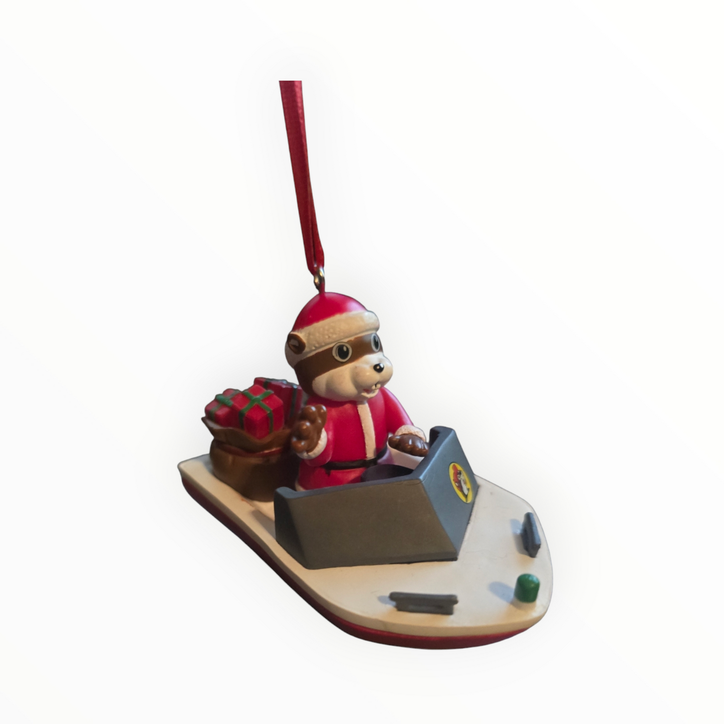 Buc-ee Boating Around Christmas Ornament