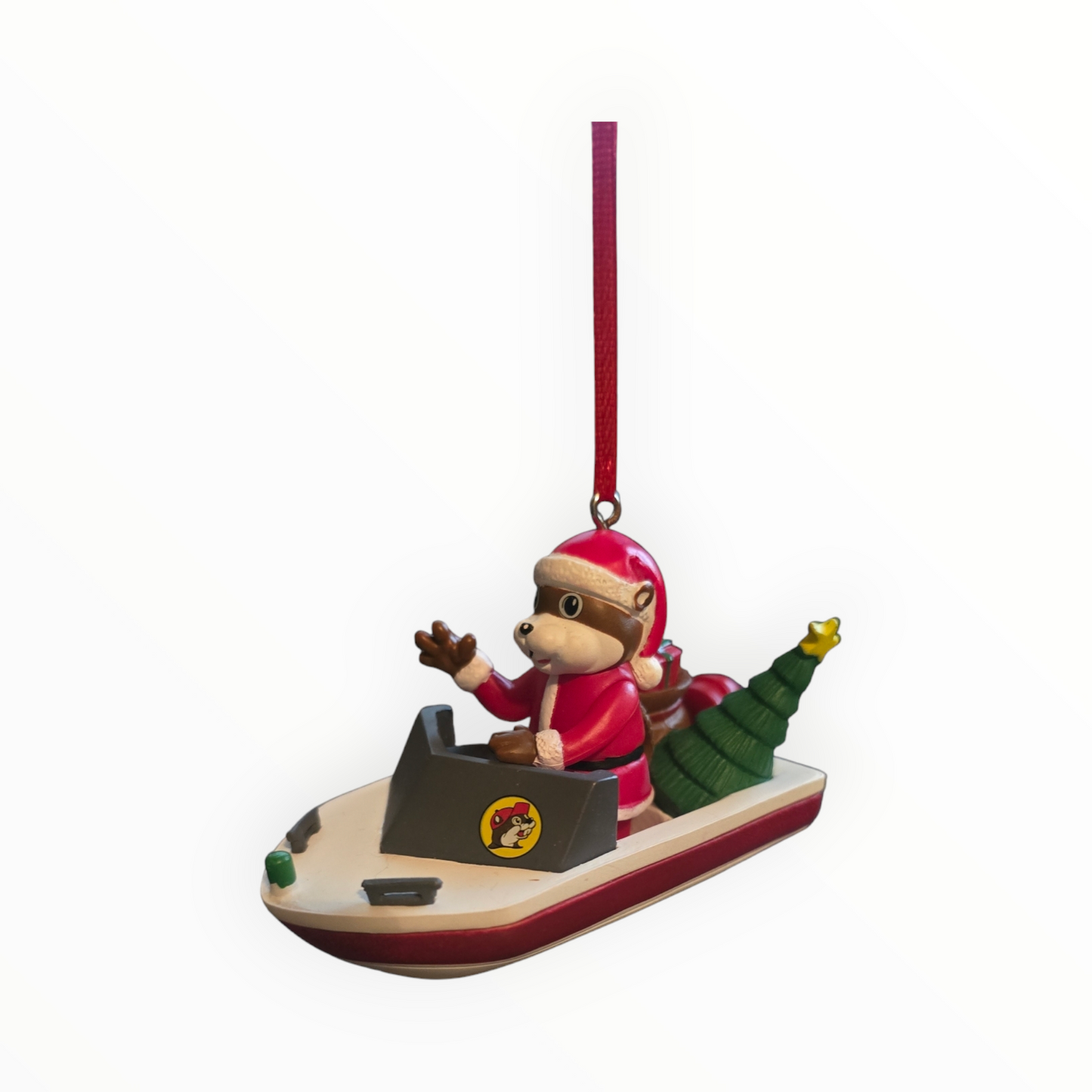 Buc-ee Boating Around Christmas Ornament