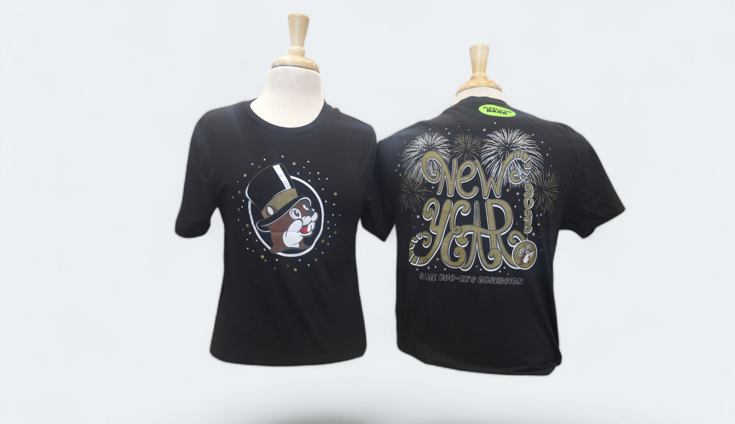 Buc-ee's 2025 Glow In the Dark New Year's Tee