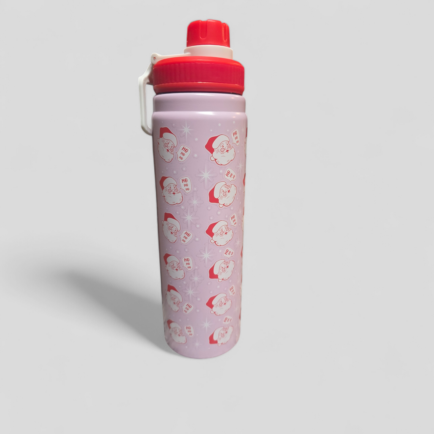 Christmas Classic Santa - Pink Sports Bottle 22oz.