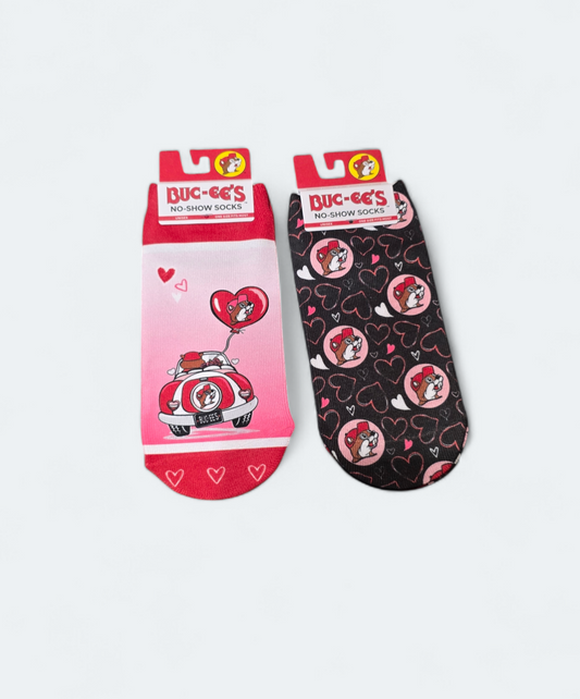 Buc-ee's Valentine's No Show Socks