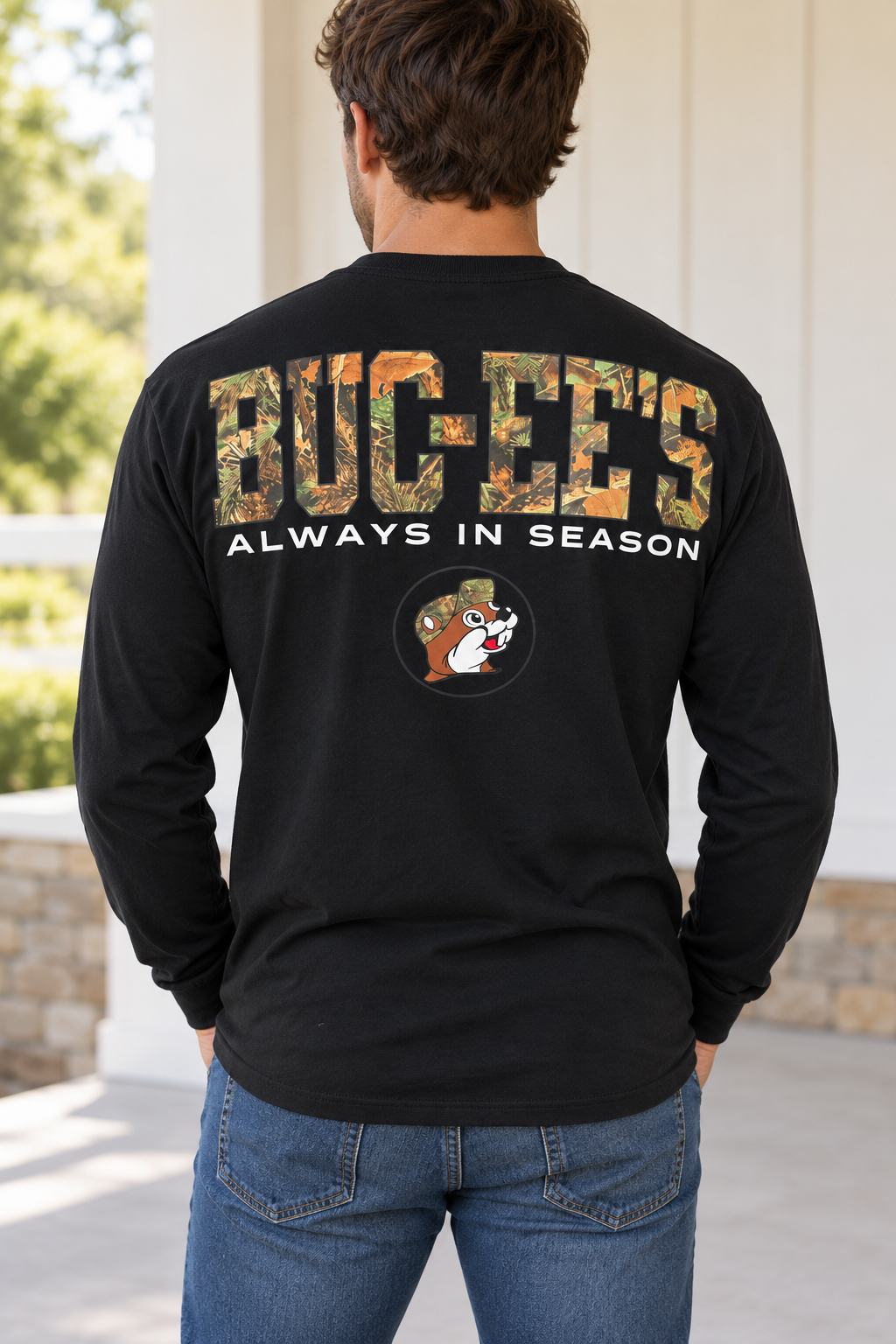 T-shirt à manches longues Buc-ee's « Toujours de saison »