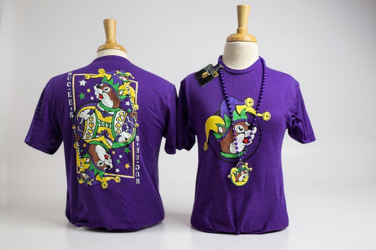 Buc-ee's Mardi Gras Card Tee