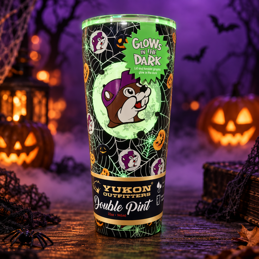 Gobelets d'Halloween phosphorescents Buc-ee's par Yukon Outfitters