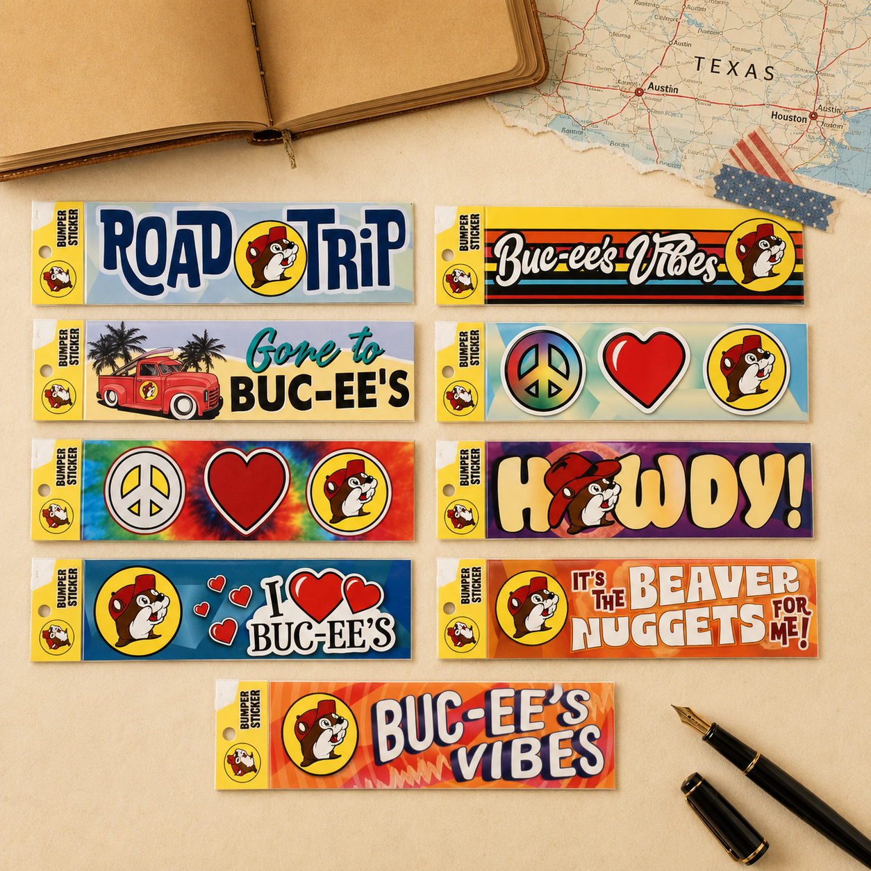 Buc-ee's Collectable Bumper Stickers