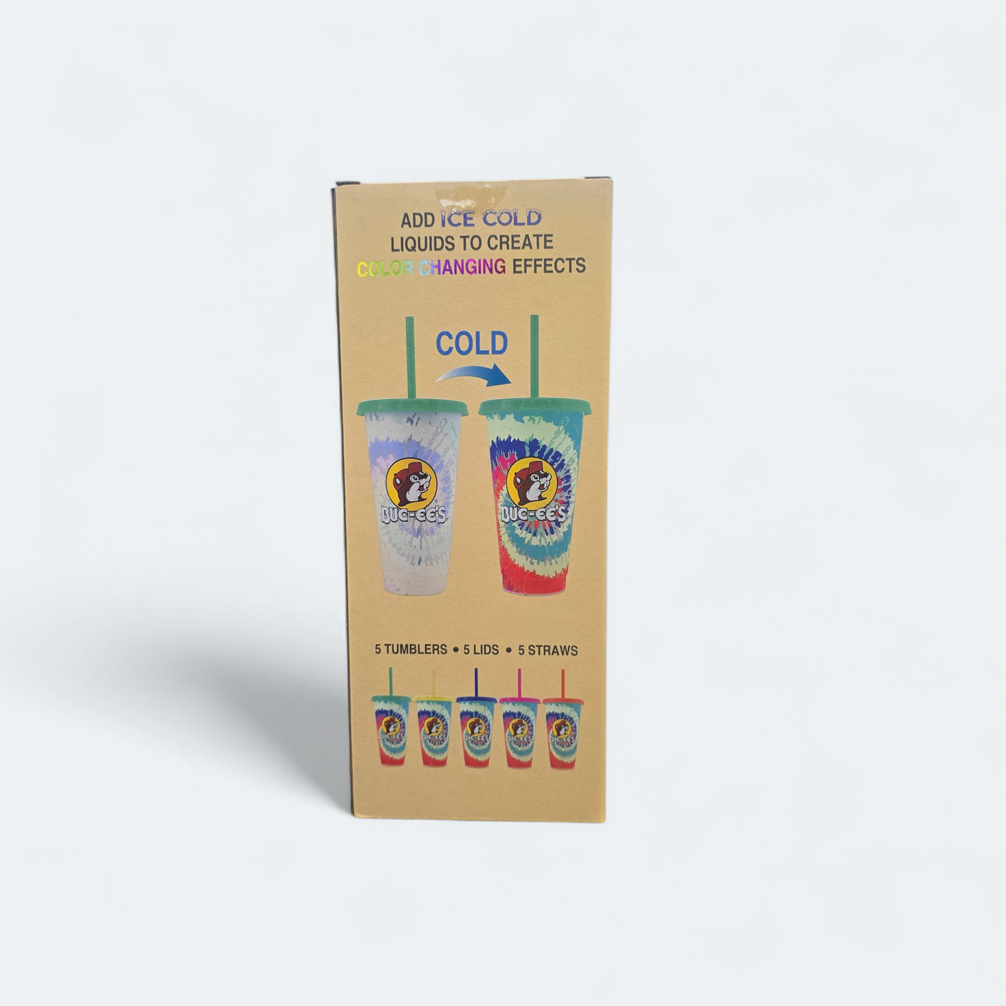 Buc-ee's Coloring Changing Tumbler Set
