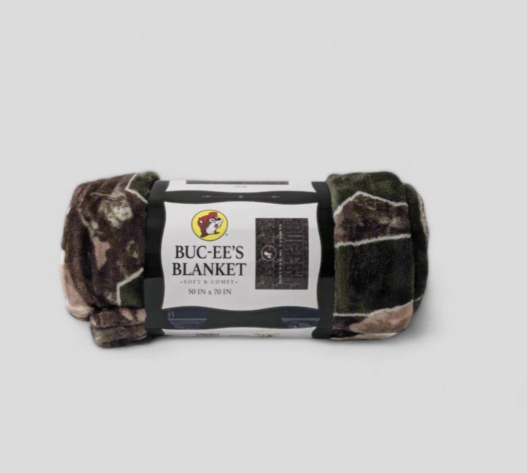 Buc - ee's "Buc - ee's Always In Season" Camouflage Blanket - Texan Temptations