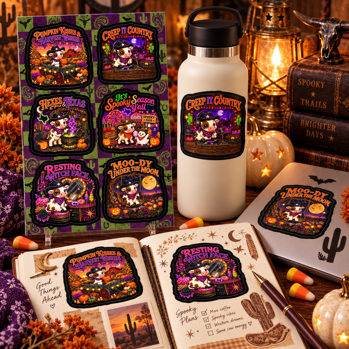 Moo-dy & Magical Vinyl Sticker Pack