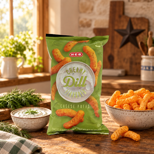 H-E-B Creamy Dill Cheese Puff