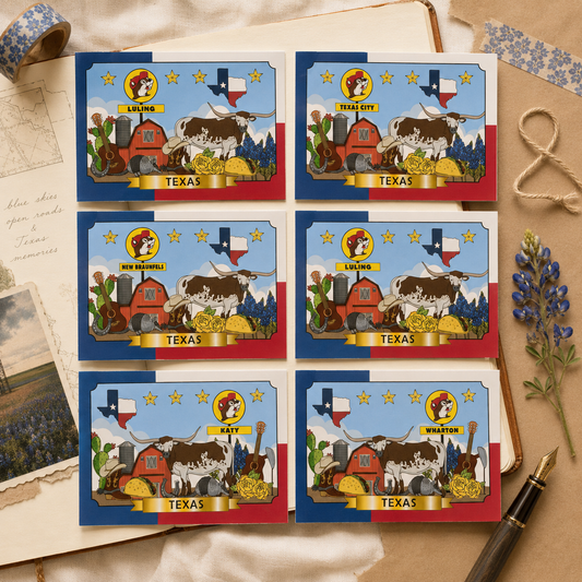 Buc-ee's Collectable Postcards - Texas