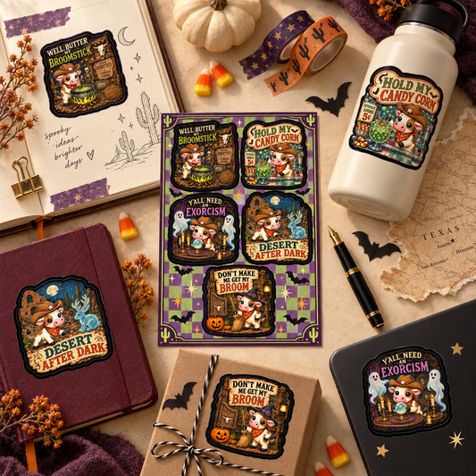 Spooky Little Heifer Vinyl Sticker Pack