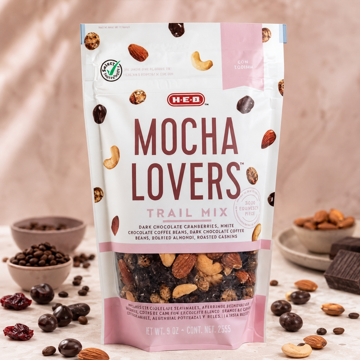 H-E-B Mocha Lovers Trail Mix - 9 oz.