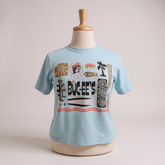 Buc-ee's Tiki Crop Top Shirt