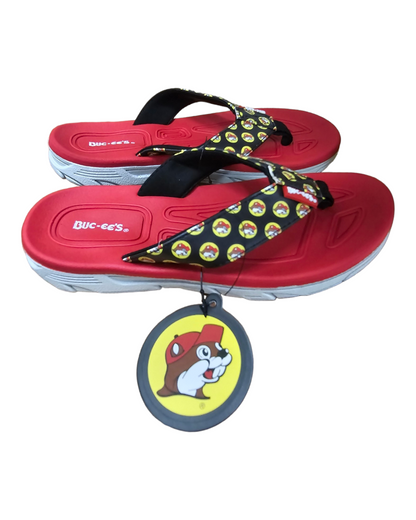 Buc-ee's Red Sandals