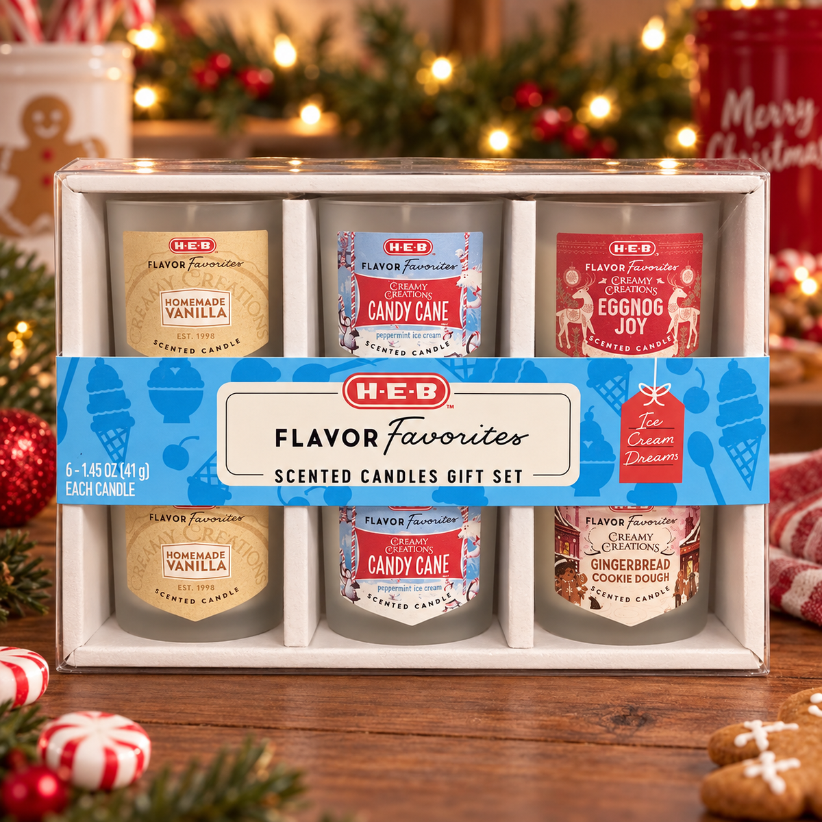 H-E-B Flavor Favorites Holiday Candle Set