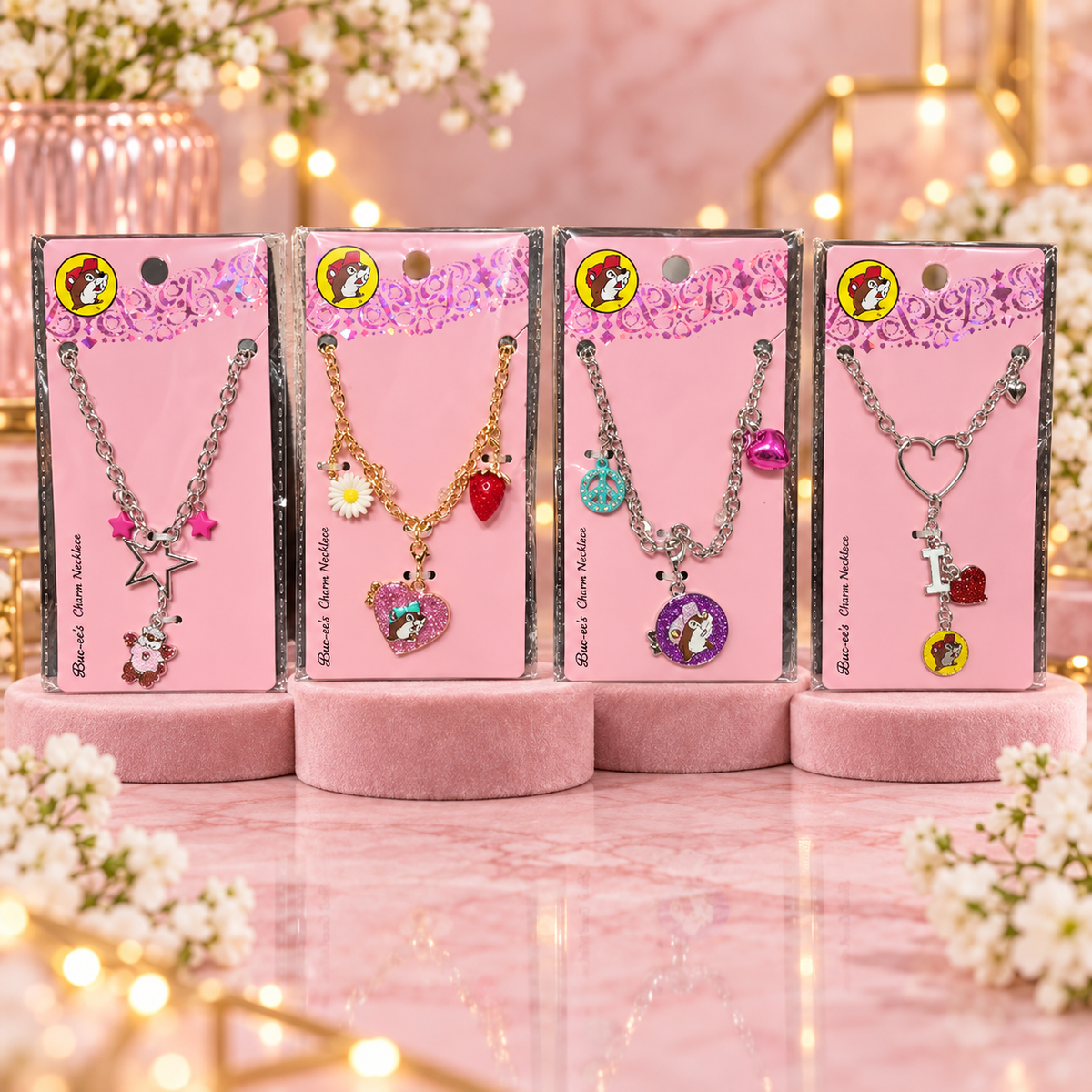 Buc-ee's Charm Necklaces