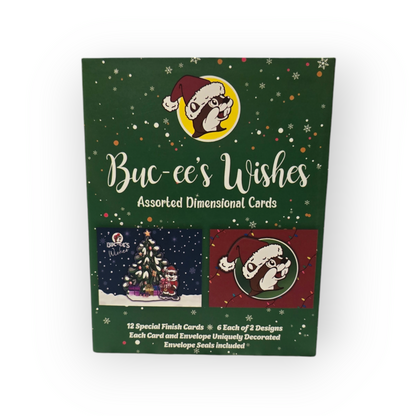 Buc-ee's Wishes Christmas Card - 12ct