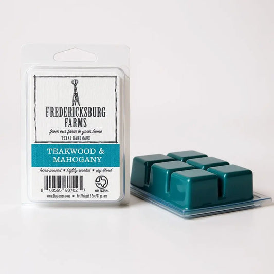 Fredericksburg Farms - Teakwood  & Mahogany Wax Melt - Texan Temptations