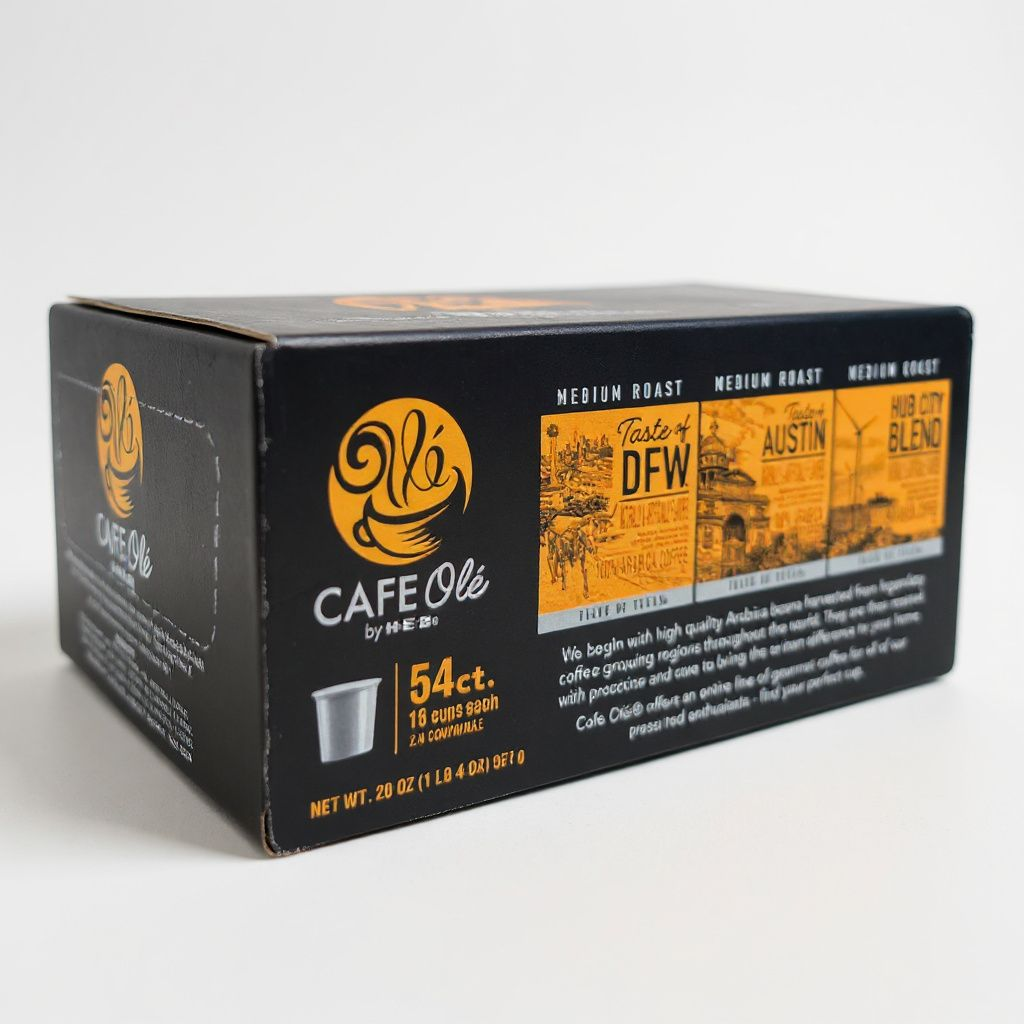 CAFE Ole by H-E-B, Variety Pack Single Serve, 54ct Coffee