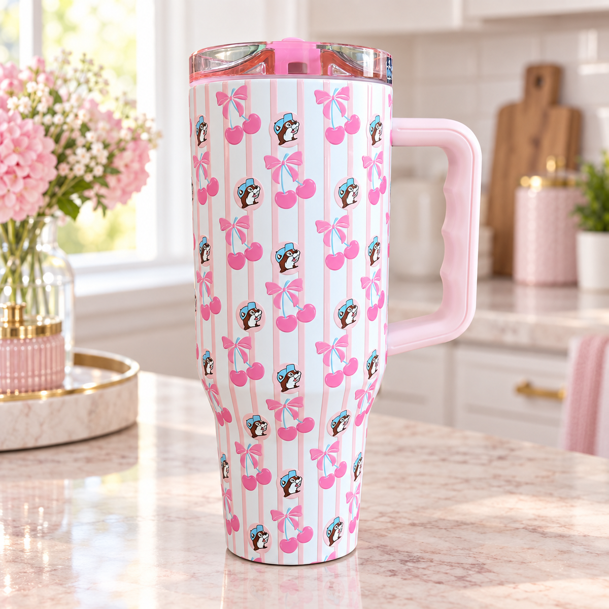 Buc-ee's Bow's & Cherries Tumbler
