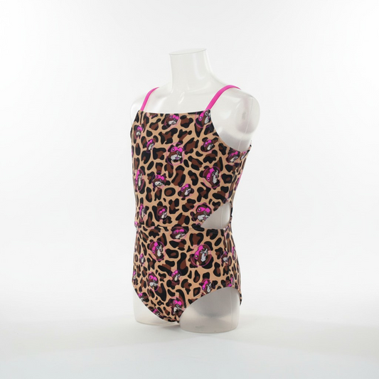 Buc-ee's Leopard Print One Piece Swimsuit - Kids