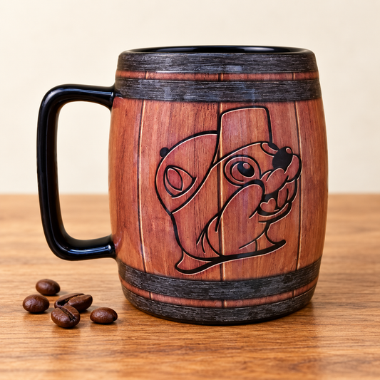 Mug à café tonneau Buc-ee's