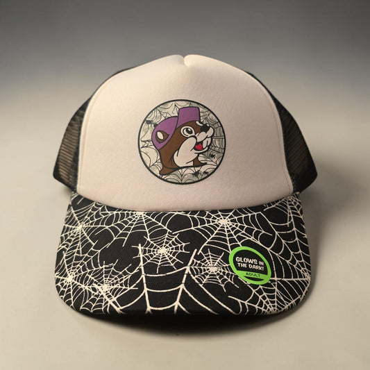 Buc-ee's Glow In the Dark Spiderweb Hat