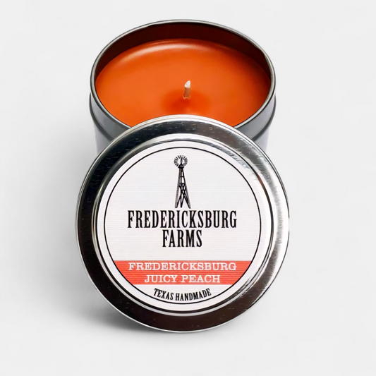Fredericksburg Farms
Fredericksburg Juicy Peach Candle Travel Tin