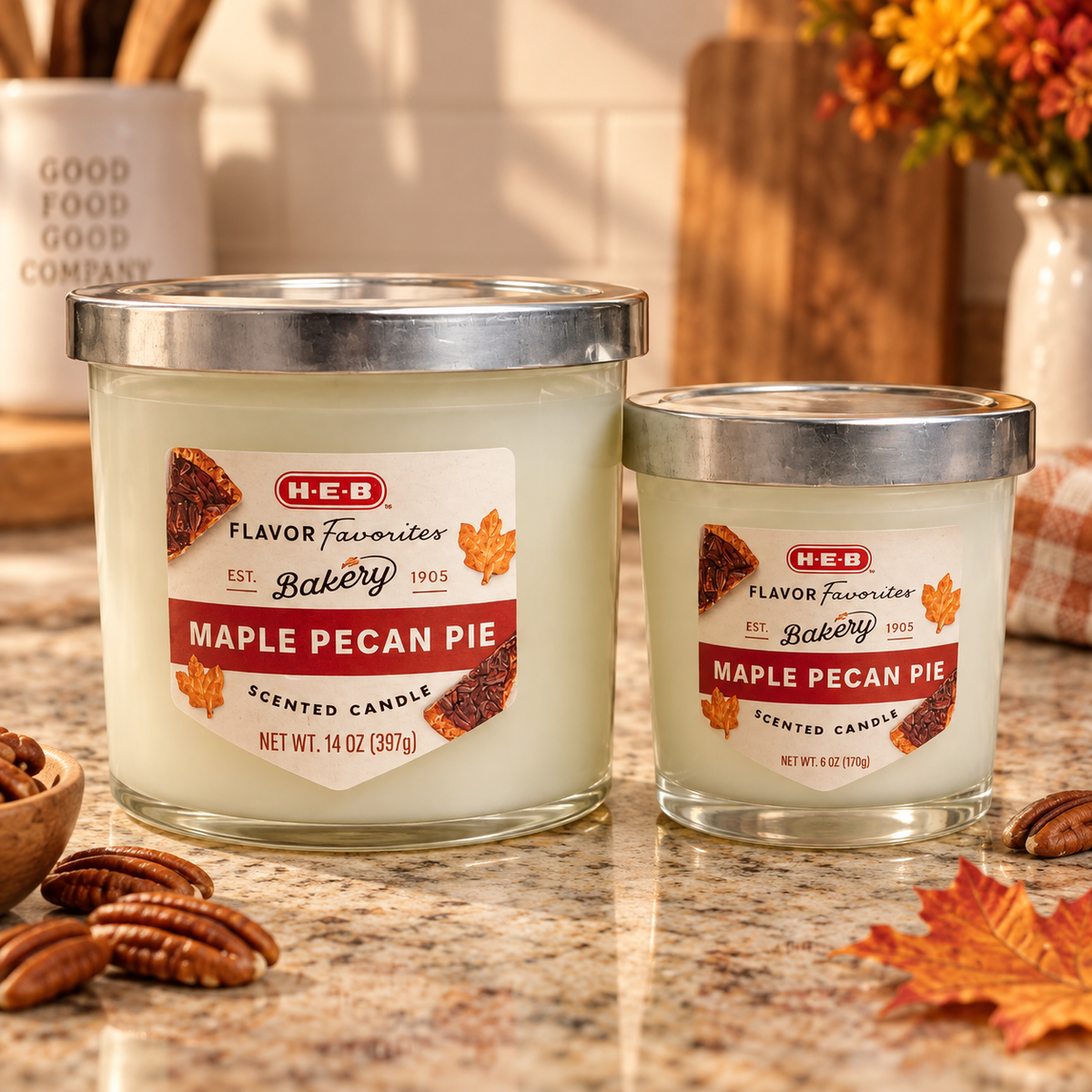 H-E-B Flavor Favorites - Maple Pecan Pie Candle
