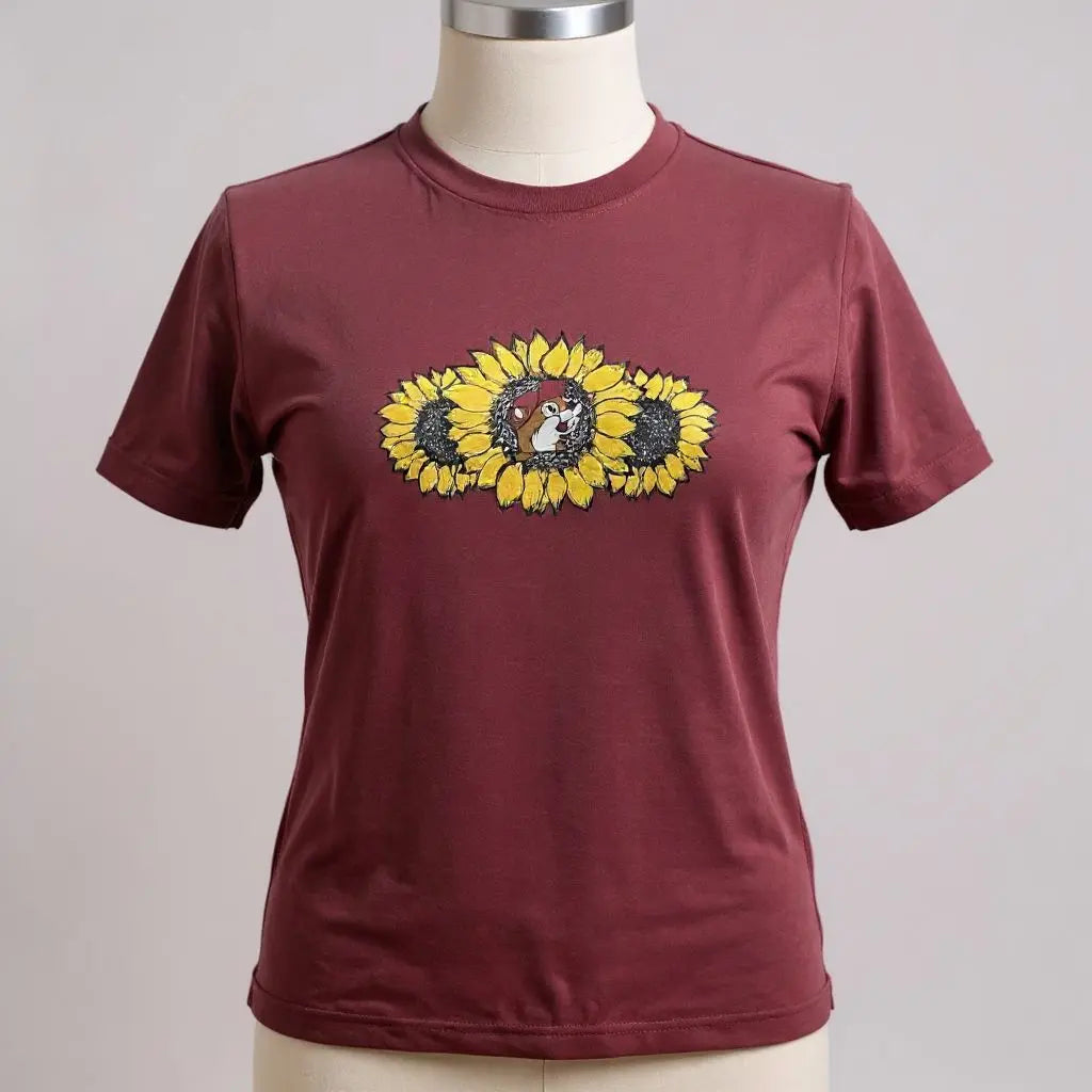 Buc-ee's " Believe In Yourself " Sunflower T-Shirt Buc-ee's