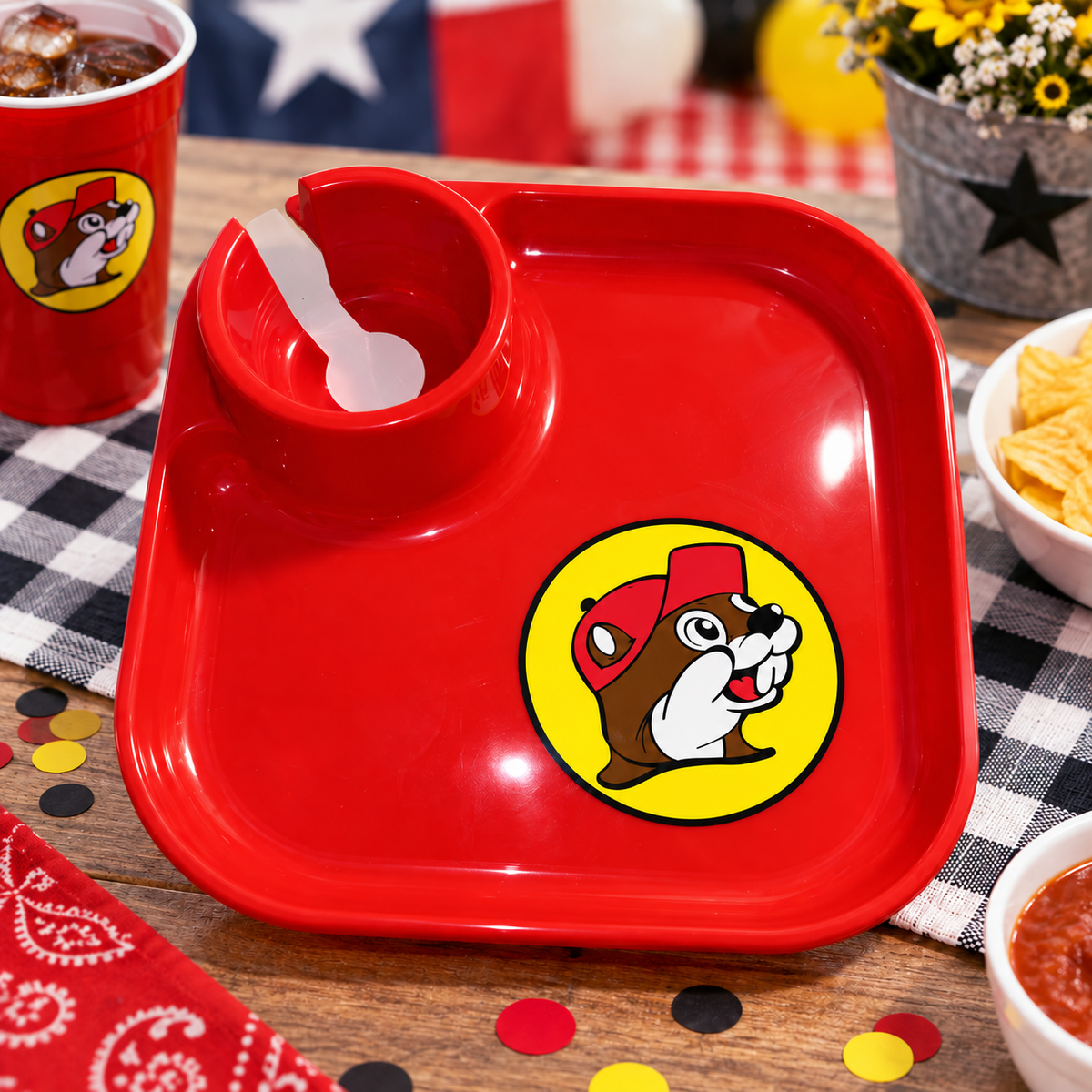 Buc-ee's Party Plate
