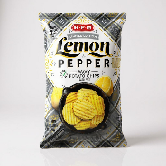 H-E-B Lemon Pepper Potato Chips