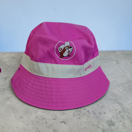 Buc-ee's Pink & White Reversal Bucket Hat - Kids