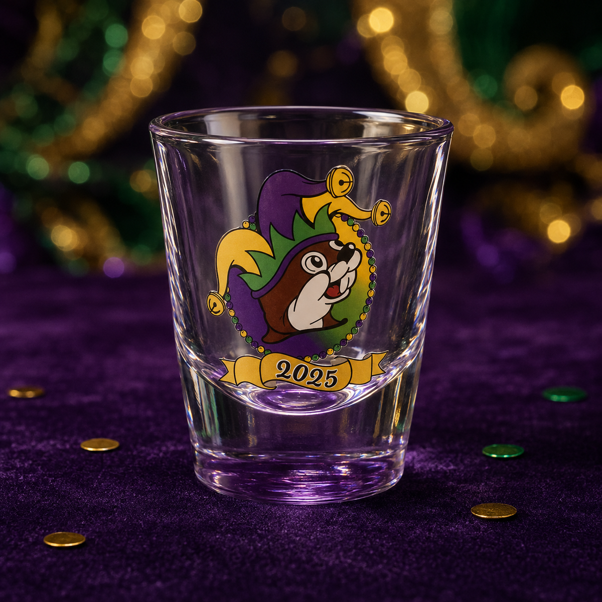 Verre à shot Buc-ee's Mardi Gras 2025
