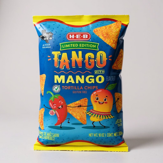 H-E-B Limited Edition Mango Tango Tortilla Chips, 10oz