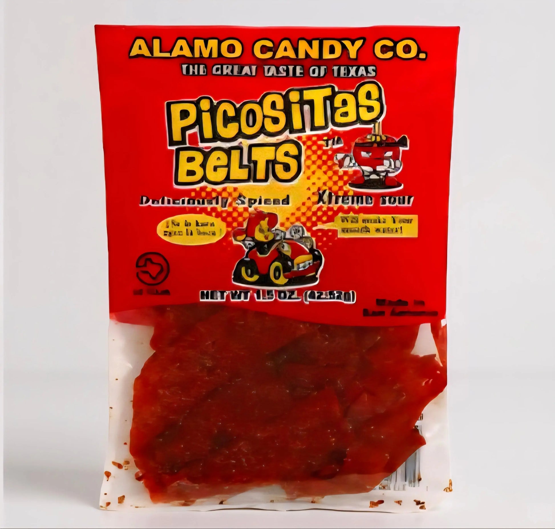 Picositas Extreme Sour Belts - 1.5 oz. - Texan Temptations