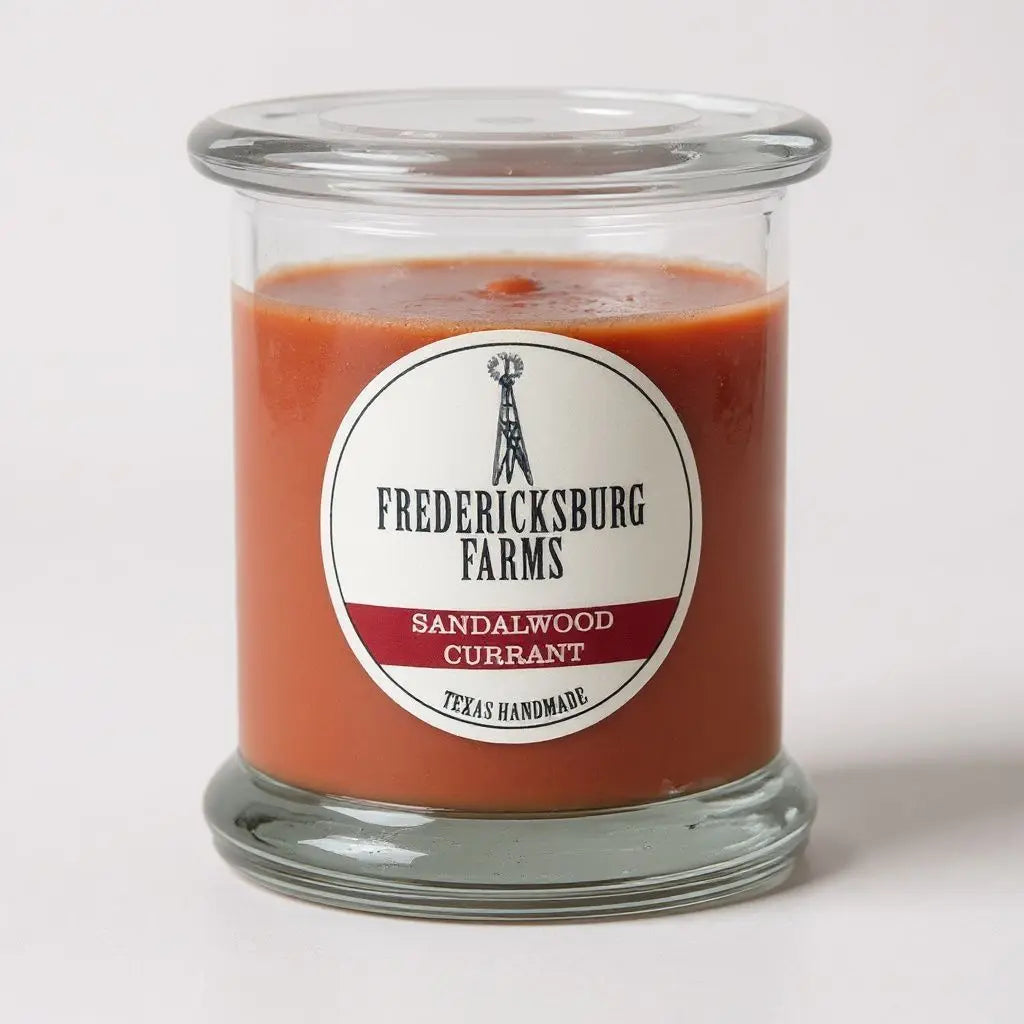 Fredericksburg Farms - Sandalwood Currant- 9oz Candle - Texan Temptations