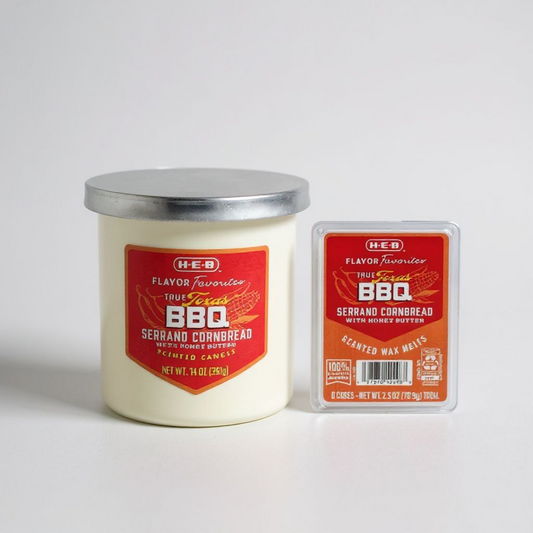H-E-B True Texas BBQ Serrano Cornbread Candles
