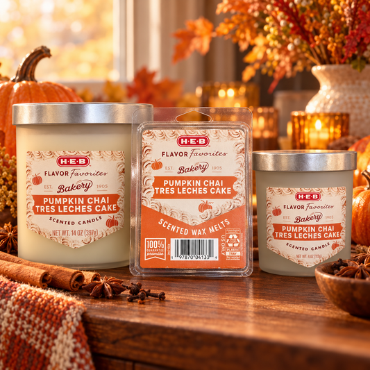 H-E-B Pumpkin Chai Tres Leches Cheesecake Candle
