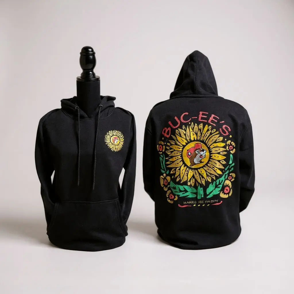 Buc-ee's Makes Me Happy Sunflower Hoodie Buc-ee's